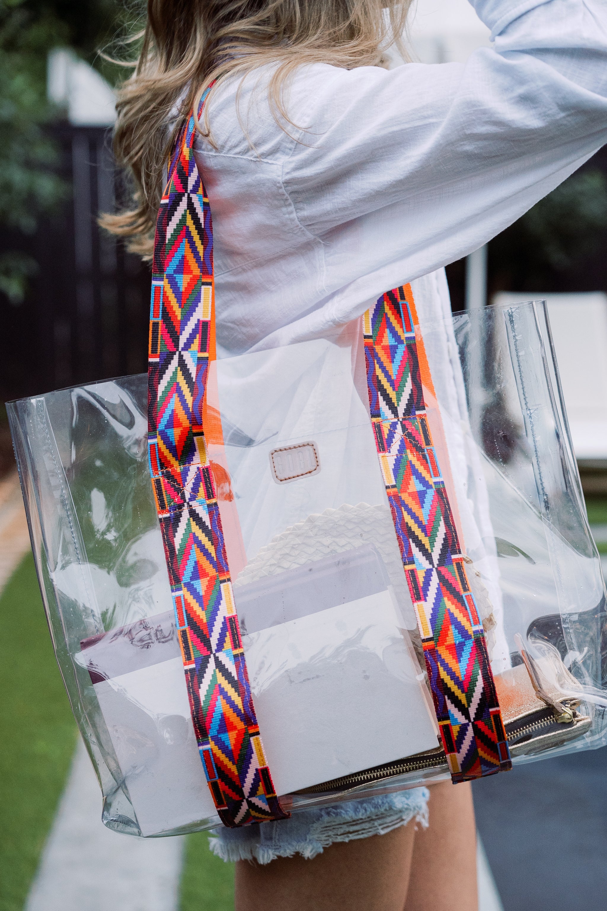 clear vinyl tote bag